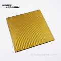 0.5mm Twill menenun lembar laminasi serat karbon